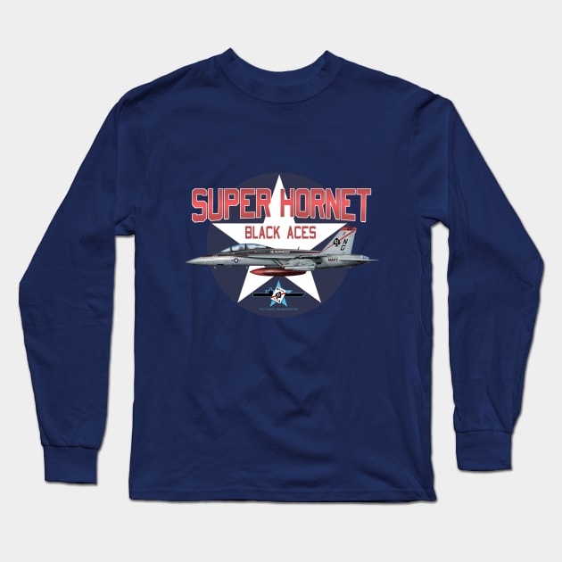 Super Hornet F18 Long Sleeve T-Shirt by Spyinthesky